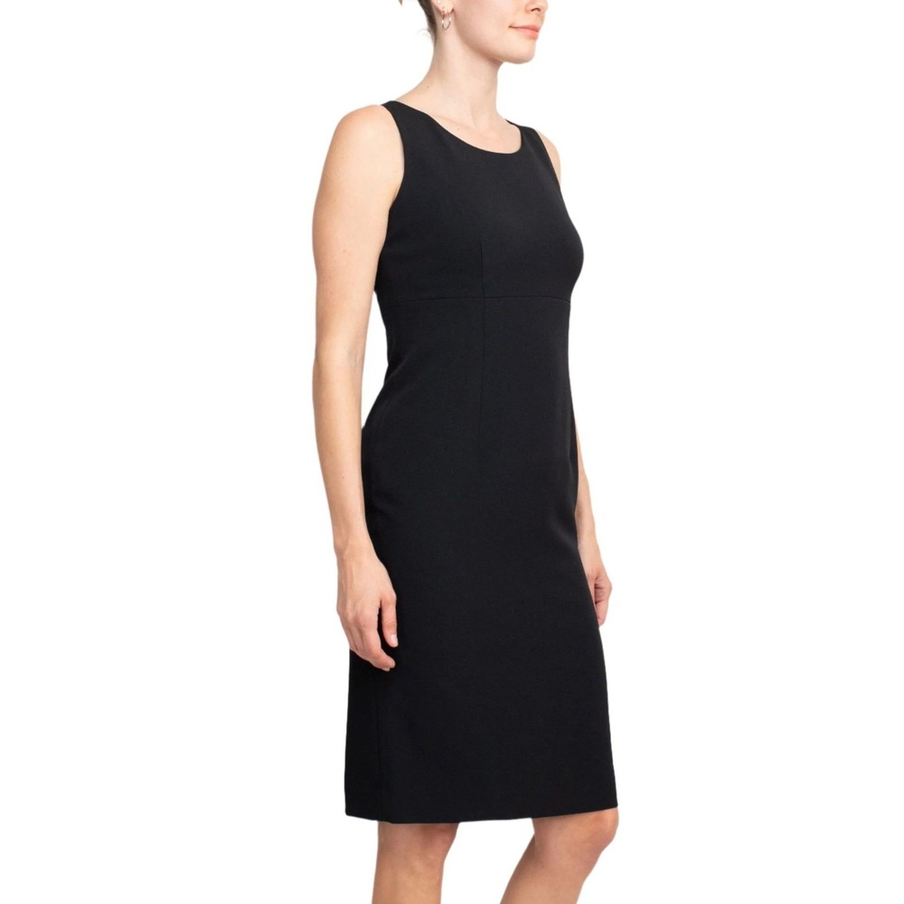 Le Suit Black‎ Sleeveless Sheath Dress Size 4 Business Professional NWT